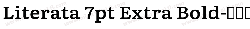 Literata 7pt Extra Bold字体转换